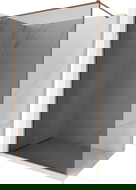 Mexen Kioto-XF Walk-in-suihkuseinä kehyksellä 50 x 202 cm, grafiitti 10 mm, ruusukulta - 800-050-104-60-40-X