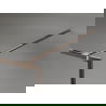 Mexen Kioto-XF Duschwand Walk-in mit Rahmen 70 x 202 cm, Graphit 10 mm, Roségold - 800-070-104-60-40-X