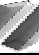 Mexen Kioto-XF paroi de douche Walk-in avec cadre 50 x 202 cm, graphite 10 mm, gris pistolet brossé - 800-050-104-66-40-X