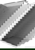 Mexen Kioto-XF painel de duche Walk-in com moldura 150 x 202 cm, grafite 10 mm, cinza escovado - 800-150-104-66-40-X