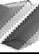 Mexen Kioto-XF paroi de douche Walk-in avec cadre 60 x 202 cm, graphite 10 mm, noir - 800-060-104-70-40-X