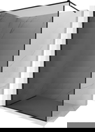 Mexen Kioto-XF suihkuseinä Walk-in -kehyksellä 100 x 202 cm, grafiitti 10 mm, musta - 800-100-104-70-40-X