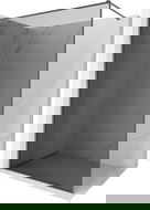 Mexen Kioto-XF paroi de douche Walk-in avec cadre 100 x 202 cm, graphite 10 mm, métal canon - 800-100-104-95-40-X