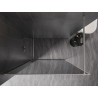 Mexen Kioto-XF Walk-in dušisein raamiga 100 x 202 cm, grafiit 10 mm, harjatud nikkel - 800-100-104-97-40-X