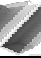 Mexen Kioto-XF paroi de douche Walk-in avec cadre 140 x 202 cm, graphite 10 mm, nickel brossé - 800-140-104-97-40-X