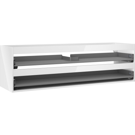 Mexen Box-A kraanikaapi karkass, 160 cm, 2 sahtlit, läikiv valge - 91AX0-1600-470-2-00