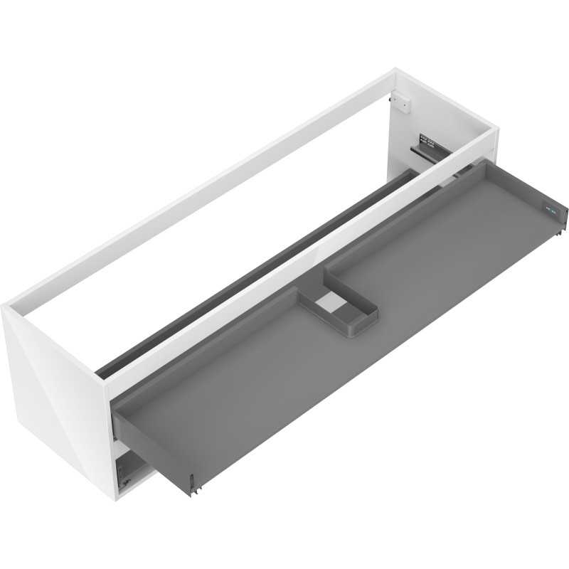 Mexen Box-A korpus szafki podumywalkowej 160 cm, 2 szuflady, biały połysk - 91AX0-1600-470-2-00