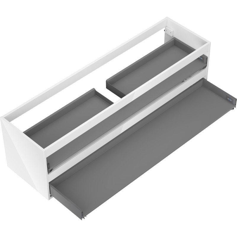 Mexen Box-A kraanikaapi karkass, 160 cm, 2 sahtlit, läikiv valge - 91AX0-1600-470-2-00