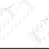 Mexen Kioto-X L Duschwand Walk-in 100 x 200 cm, transparent 10 mm, Chrom - 800-100-107-01-00-X