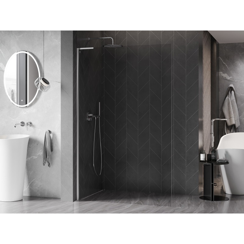 Mexen Kioto-X L dušisein Walk-in 110 x 200 cm, läbipaistev 10 mm, kroom - 800-110-107-01-00-X