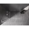 Mexen Kioto-X L Duschwand Walk-in 60 x 200 cm, transparent 10 mm, weiß - 800-060-107-20-00-X