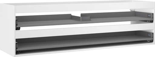 Mexen Box-A Korpus des Waschbeckenschranks 160 cm, 2 Schubladen, Weiß Matt - 91AX0-1600-470-2-01