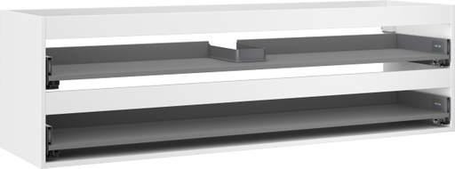 Mexen Box-A korpus szafki podumywalkowej 160 cm, 2 szuflady, biały mat - 91AX0-1600-470-2-01