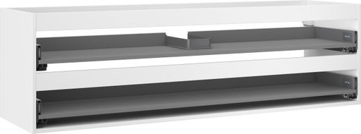 Mexen Box-A valamualuse kapi korpus 160 cm, 2 sahtlit, valge matt - 91AX0-1600-470-2-01