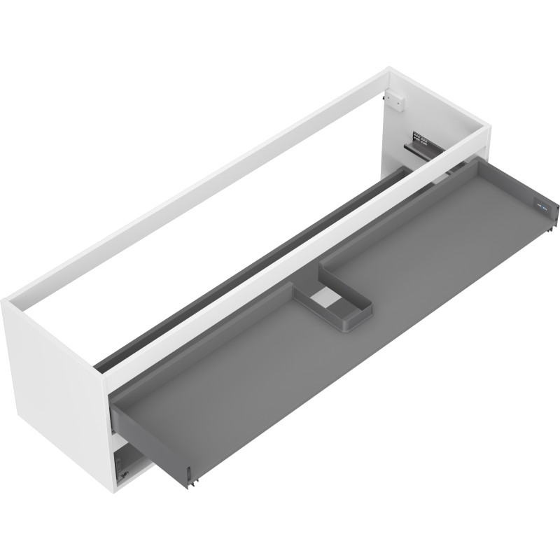 Mexen Box-A korpus szafki podumywalkowej 160 cm, 2 szuflady, biały mat - 91AX0-1600-470-2-01