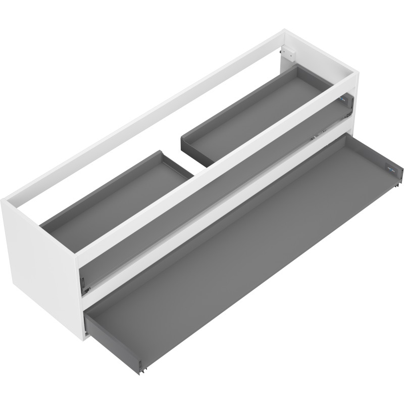 Mexen Box-A korpus szafki podumywalkowej 160 cm, 2 szuflady, biały mat - 91AX0-1600-470-2-01