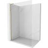 Mexen Kioto-X L Duschwand Walk-in 60 x 200 cm, transparent 10 mm, gold - 800-060-107-50-00-X