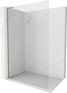 Mexen Kioto-X L Duschwand Walk-in 60 x 200 cm, transparent 10 mm, gold - 800-060-107-50-00-X