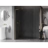Mexen Kioto-X L Duschwand Walk-in 70 x 200 cm, transparent 10 mm, gold - 800-070-107-50-00-X