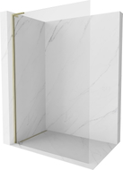 Mexen Kioto-X L Walk-in tuš panel 110 x 200 cm, proziran 10 mm, zlatni - 800-110-107-50-00-X