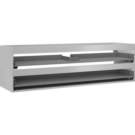 Mexen Box-A korpus ormarića ispod umivaonika 160 cm, 2 ladice, sivi mat - 91AX0-1600-470-2-62