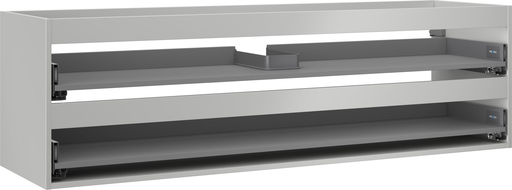 Mexen Box-A corps de meuble sous-lavabo 160 cm, 2 tiroirs, gris mat - 91AX0-1600-470-2-62