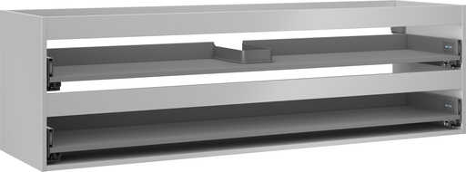 Mexen Box-A kabinettsskåp under tvättställ 160 cm, 2 lådor, grå matt - 91AX0-1600-470-2-62