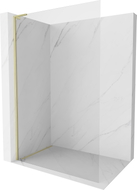 Mexen Kioto-X L Tuš pregrada Walk-in 50 x 200 cm, prozirno 10 mm, zlatna brušena - 800-050-107-55-00-X