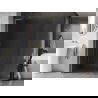 Mexen Kioto-X L Duschwand Walk-in 120 x 200 cm, transparent 10 mm, Gold gebürstet - 800-120-107-55-00-X