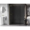 Mexen Kioto-X L paroi de douche Walk-in 120 x 200 cm, transparent 10 mm, or brossé - 800-120-107-55-00-X