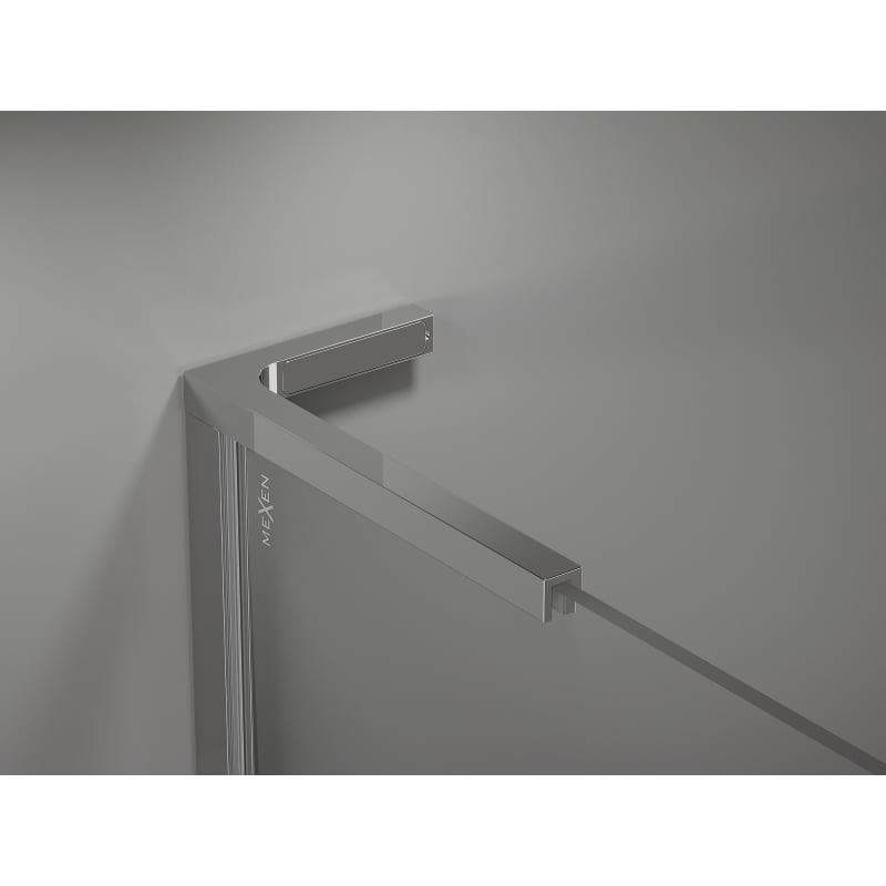 Mexen Kioto-X L paroi de douche Walk-in 70 x 200 cm, transparent 10 mm, chrome - 800-070-107-01-00-X