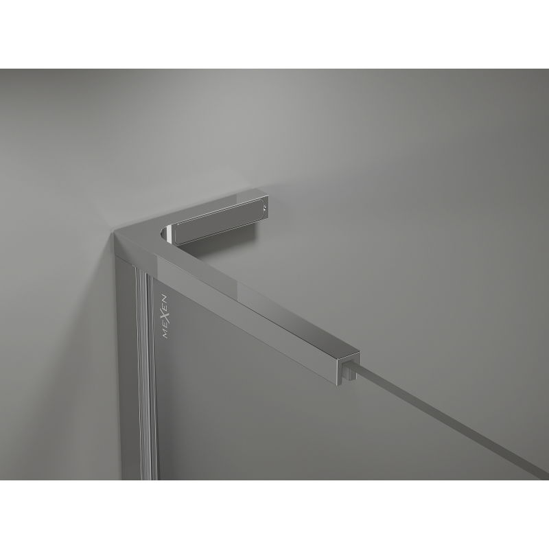 Mexen Kioto-X L parede de duche Walk-in 100 x 200 cm, transparente 10 mm, cromado - 800-100-107-01-00-X