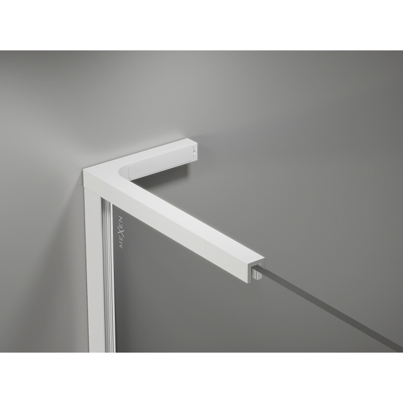 Mexen Kioto-X L dušisein Walk-in 50 x 200 cm, läbipaistev 10 mm, valge - 800-050-107-20-00-X