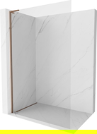 Mexen Kioto-X L Duschwand Walk-in 70 x 200 cm, transparent 10 mm, Roségold - 800-070-107-60-00-X