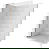 Mexen Kioto-X L Walk-in douchewand 80 x 200 cm, transparant 10 mm, roze goud - 800-080-107-60-00-X