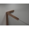 Mexen Kioto-X L ścianka prysznicowa Walk-in 100 x 200 cm, transparent 10 mm, różowe złoto - 800-100-107-60-00-X