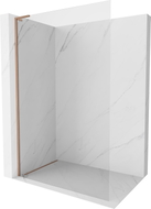 Mexen Kioto-X L Zaslon za tuš Walk-in 50 x 200 cm, prozirno 10 mm, brušeni bakar - 800-050-107-65-00-X