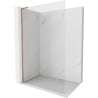 Mexen Kioto-X L Shower Panel Walk-in 90 x 200 cm, Transparent 10 mm, Brushed Copper - 800-090-107-65-00-X