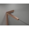 Mexen Kioto-X L Walk-in Duschwand 120 x 200 cm, transparent 10 mm, gebürstetes Kupfer - 800-120-107-65-00-X