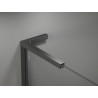 Mexen Kioto-X L dušinurk Walk-in 100 x 200 cm, läbipaistev 10 mm, gun gray harjatud - 800-100-107-66-00-X