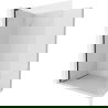 Mexen Kioto-X L Douchewand Walk-in 100 x 200 cm, transparant 10 mm, zwart - 800-100-107-70-00-X