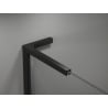 Mexen Kioto-X L Duschwand Walk-in 100 x 200 cm, transparent 10 mm, schwarz - 800-100-107-70-00-X