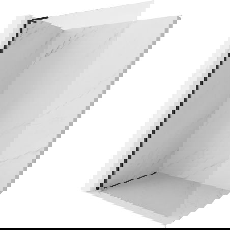 Mexen Kioto-X L Tuš stena Walk-in 110 x 200 cm, prozorna 10 mm, črna - 800-110-107-70-00-X