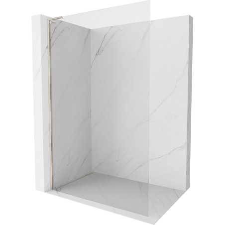 Mexen Kioto-X L dušisein Walk-in 50 x 200 cm, läbipaistev 10 mm, harjatud nikkel - 800-050-107-97-00-X