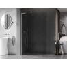 Mexen Kioto-X L Duschwand Walk-in 80 x 200 cm, transparent 10 mm, gebürstetes Nickel - 800-080-107-97-00-X
