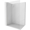 Mexen Kioto-X L Duschwand Walk-in 100 x 200 cm, transparent 10 mm, gebürsteter Nickel - 800-100-107-97-00-X