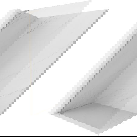 Mexen Kioto-X L Douchewand Walk-in 110 x 200 cm, transparant 10 mm, geborsteld nikkel - 800-110-107-97-00-X