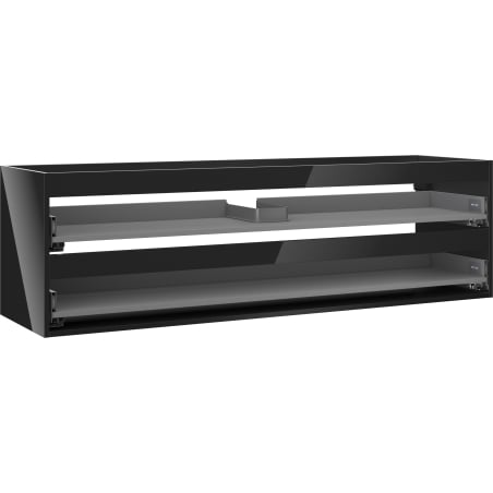 Mexen Box-A cabinet carcass 160 cm, 2 drawers, black gloss - 91AX0-1600-470-2-70