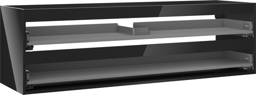 Mexen Box-A corpo del mobile sottolavabo 160 cm, 2 cassetti, nero lucido - 91AX0-1600-470-2-70
