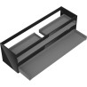 Mexen Box-A valamualuskapi korpus 160 cm, 2 sahtlit, must läikiv - 91AX0-1600-470-2-70